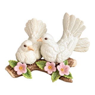 Homco Courtship Doves #1453 | Vintage Ceramic Love Birds With Flowers For Sale