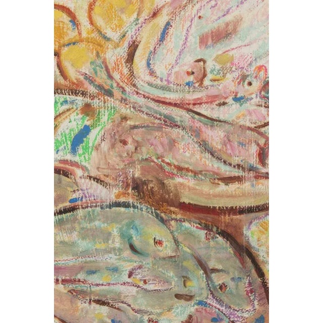 Watercolor on paper realized by sirio pellegrini in 1970s. Hand signed. Includes a wooden frame realized by the artist cm....