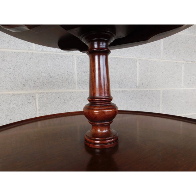Biggs / Kittinger Mahogany Queen Anne Style Tiered Butler Table For Sale - Image 9 of 10