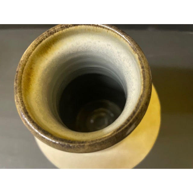 Mid-Century Modern 1960s Mid-Century Modern Alvino Bagni for Raymor Earthtone Drip Glaze Ceramic Vase - 10 For Sale - Image 3 of 17