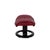 Reno Leather Recliner in Red with Footstool and Manual Function by Stressless, Set of 2 For Sale - Image 15 of 17