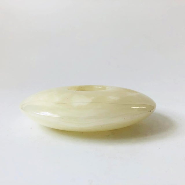 Onyx Disk Votive Candle Holder For Sale - Image 4 of 5