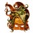 Intricate Mythological Maenad/Bacchae-Themed Handcrafted Leather Wall Sculpture For Sale