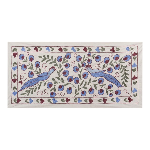 Animal Pictorial Suzani Table Runner For Sale