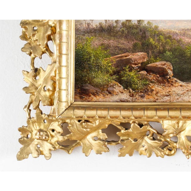 Guido Agostini, Italian Landscape, 19th-Century, Oil on Canvas, Framed For Sale - Image 9 of 11