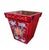 Chinoiserie Vintage Balinese Hand-Painted Wood Cachepot or Trash Can For Sale - Image 3 of 7