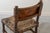 Small Antique 19th Century Walnut Dais Chair with Embossed Leather Upholstery, Spain For Sale - Image 4 of 13