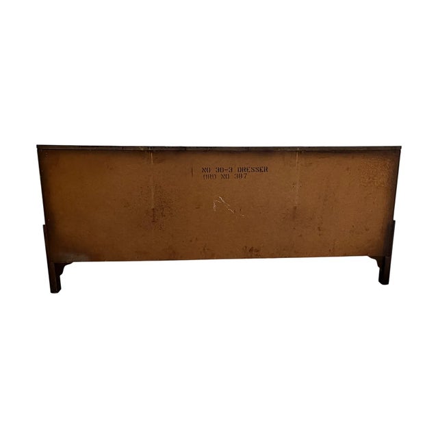 1960s Mid-Century Modern Fluted Nine-Drawer Dresser For Sale - Image 9 of 13
