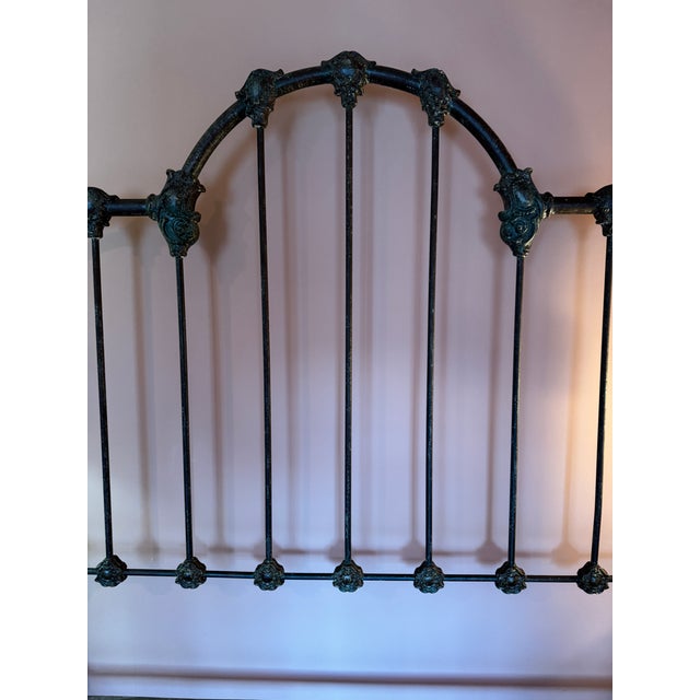 Late 19th Century Victorian Iron Bed Frame - Rare For Sale - Image 4 of 7
