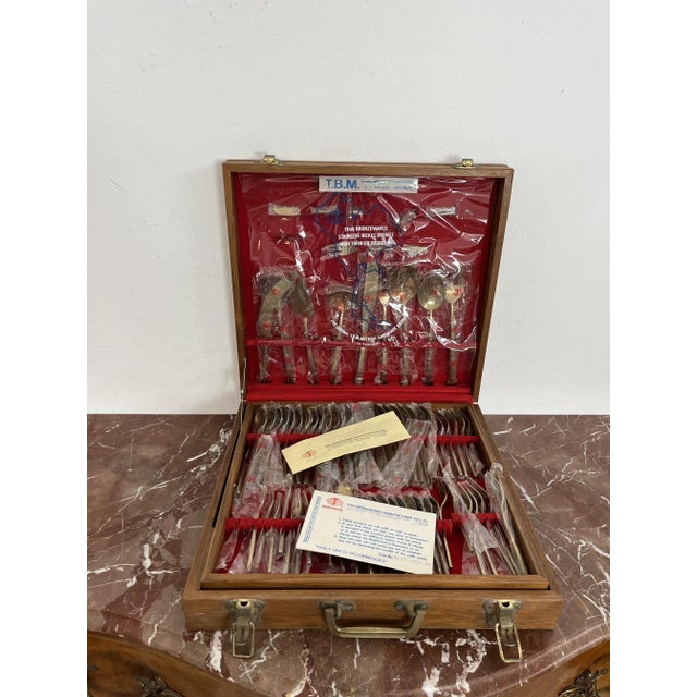 120-Piece Oriental Brass Cutlery Set, 1977, Set of 120 For Sale - Image 16 of 18