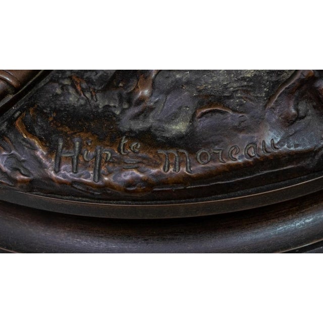 Late 19th Century Hippolyte Moreau "Hippomene" Bronze Sculpture For Sale - Image 5 of 6