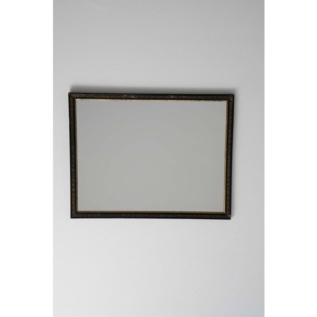 19th Century France Napoleon III Black Wood Mirror For Sale In Greensboro - Image 6 of 7