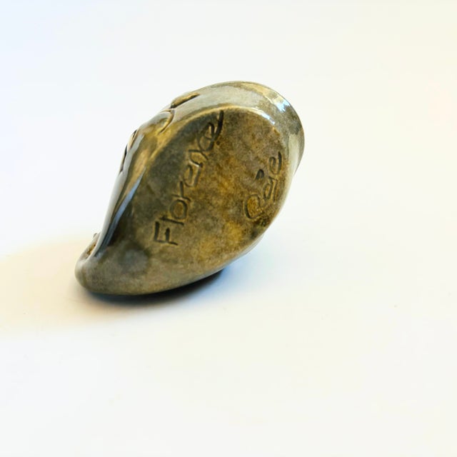 Gray Mid Century Ceramic Whale Bowl For Sale - Image 8 of 8