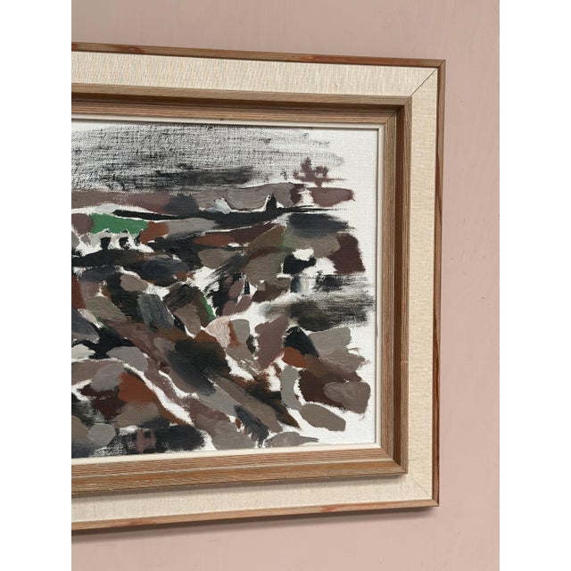 B. Person, Absract, 1950s, Oil Painting on Canvas, Framed For Sale - Image 8 of 18