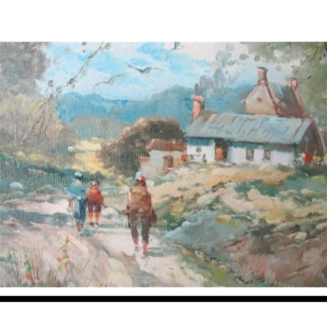 Walter Wurst Artist Landscape O/C Original Scoop Frame. Walter WURST (XX-XXI) German oil on board. 24 1/2 H x 20 3/4 W...