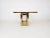 1980s Dining Table in Travertine and Gold by Alain Delon, France, 1980s For Sale - Image 5 of 9