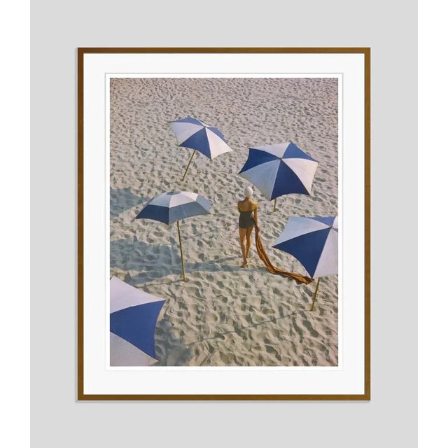Girl On The Beach 1948 by Toni Frissell Beachwear fashion shoot featuring sunshades, 1948 Antoinette Frissell Bacon (March...