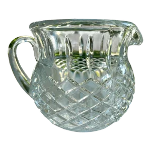 Vintage Crystal Cut Glass Pitcher