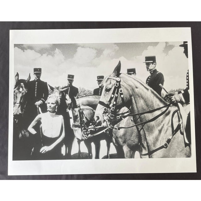 Contemporary "A Dam Beauty, Le Cadre Noir De Saumur, 1980" by Helmut Newton Vintage Silver Gelatin Print For Sale - Image 3 of 5