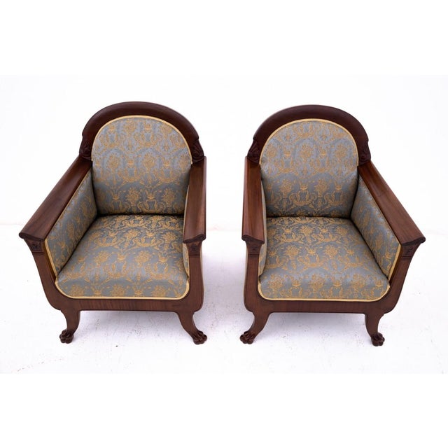 Biedermeier Armchairs, Northern Europe, 1880, Set of 2 For Sale - Image 6 of 15