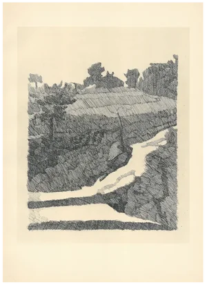 Giorgio Morandi, Grizzana Landscape, 1932-1957, Lithograph