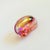 Vintage Iridescent Pink Art Glass Shell Paperweight For Sale - Image 4 of 8