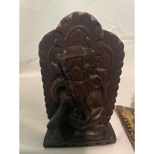 Wood 1960s Pilin Gallery Mas Bali Mid-Century Hand-Carved Wood Sculptures - Set of 5 For Sale - Image 7 of 8