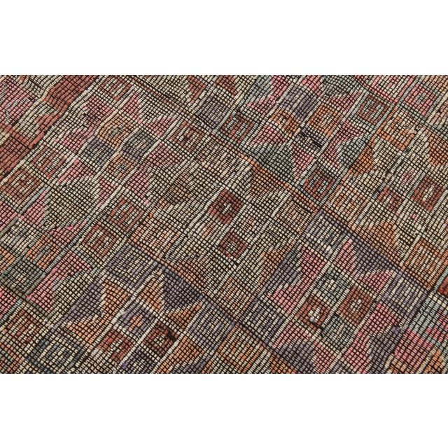Vintage Turkish Kilim Rug For Sale - Image 4 of 11