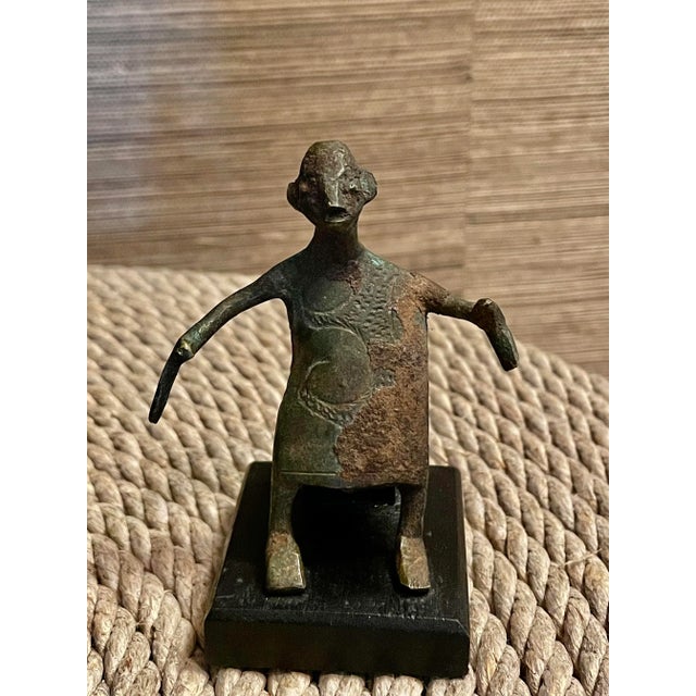 African Asen Bronze Figures- a Set of 3 For Sale - Image 4 of 5