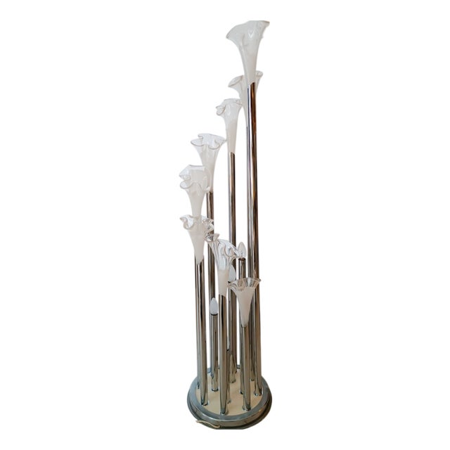 Series Cali Floor Lamp by Ettore Fantasia and Gino Poli for Sothis Murano, 1970s For Sale