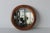 Modern Oak Vintage Round Wall Mirror 1980s Usa For Sale - Image 9 of 9