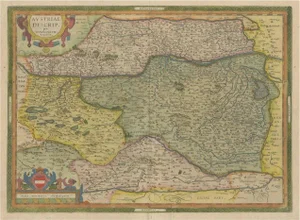 Antique Map of Austria by Ortelius, 1612