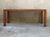 Mid-Century Modern Vintage Solid Oak Parsons Style Console Table For Sale - Image 3 of 9