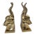 Pair of Vintage Solid Brass Gazelle Bookends For Sale