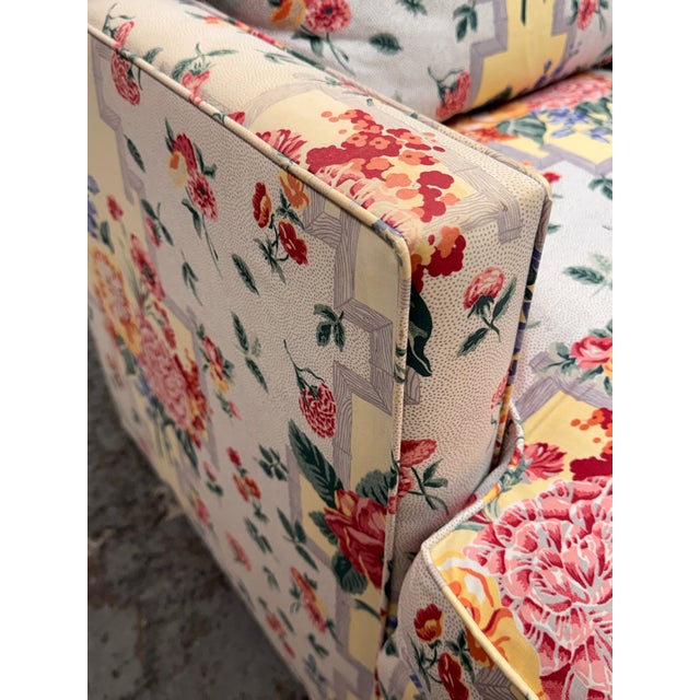 Bespoke Floral Upholstered Chaise For Sale - Image 10 of 12