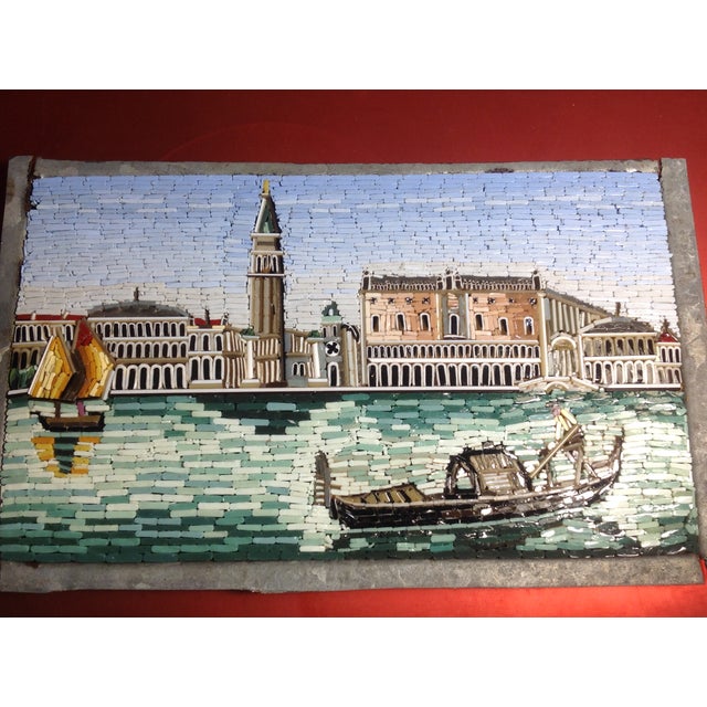 Venetian Scene Micromosaic, 1900s For Sale - Image 10 of 11
