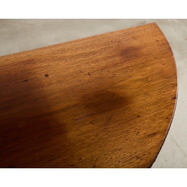 Pair of Italian Neoclassical Walnut Apollo Sunburst Demilunes For Sale - Image 13 of 18