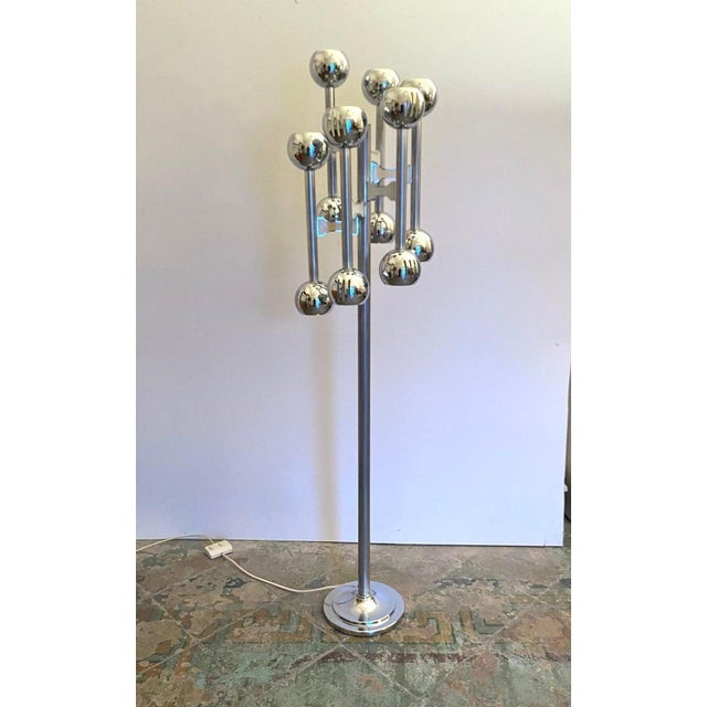 Mid-Century Modern Space Age Floor Lamp by Gaetano Sciolari, 1970s For Sale - Image 3 of 18