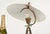 Stilnovo Adjustable Table Lamp in Red Metal, Brass and Green Glass from Stilnovo, Italy, 1950s For Sale - Image 4 of 17