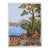 Mid-Century 50s Amalfi Coast Landscape Outsider Folk Art Water Color Painting For Sale