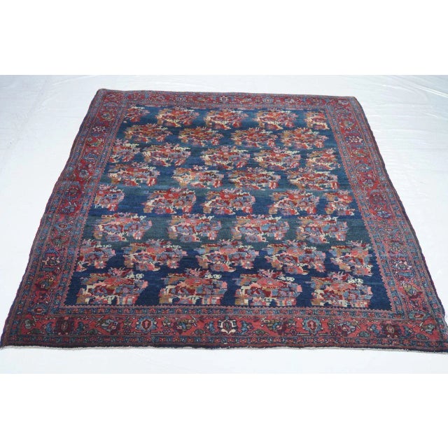 Antique Bidjar Rug 4'9'' x 6'2'' For Sale - Image 9 of 11