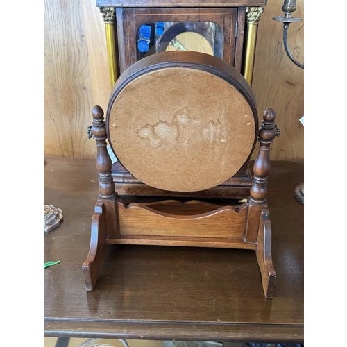 Mid 19th Century Antique 19th Century Walnut Adjustable Table Top Shaving Mirror on Stand For Sale - Image 5 of 5