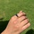 Art Deco VRJewels 1.72ct Sapphire Vintage Signet Ring Size 8 in 14k Yellow Gold For Sale - Image 3 of 13