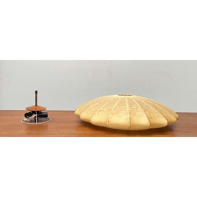 Mid-Century Modern Cocoon Flush Mount by Friedel Wauer for Goldkant Leuchten, 1960s For Sale - Image 9 of 18