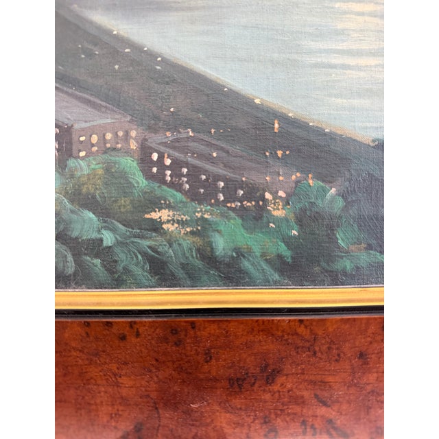 Mid-20th Century Carlo Ciappa “Bay of Naples by Moonlight” Signed Oil on Canvas For Sale - Image 6 of 11