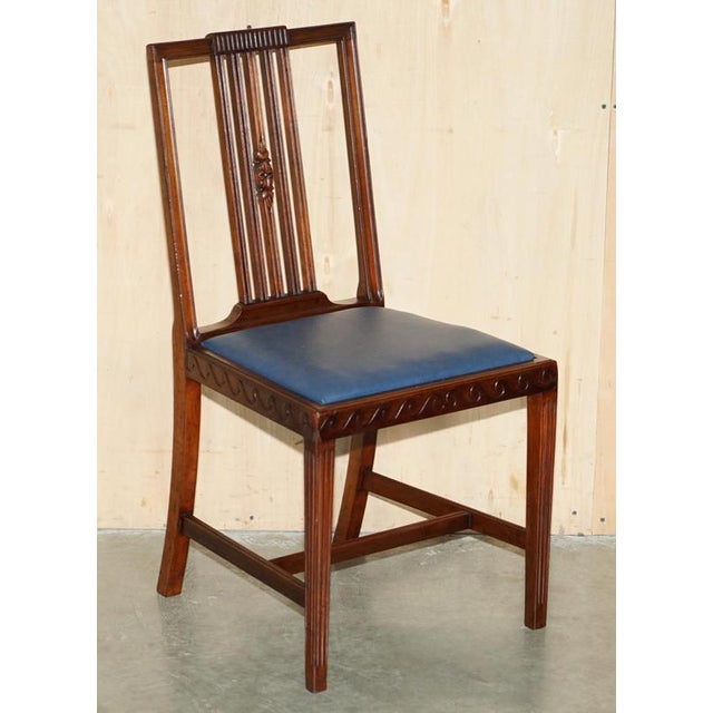 Antique English Victorian Hardwood Dining Chairs by James Jas Shoolbred, Set of 6 For Sale - Image 17 of 18