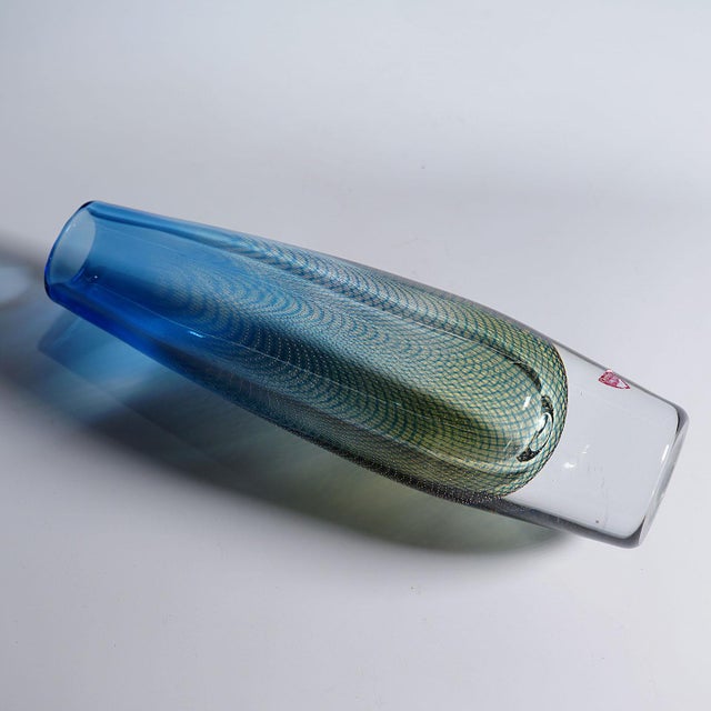 Orrefors Vintage Kraka Vase by Sven Palmquist for Orrefors, Sweden For Sale - Image 4 of 6