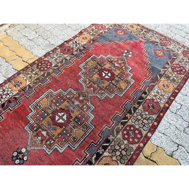 1960s Floor Handknotted Turkish For Sale - Image 9 of 11