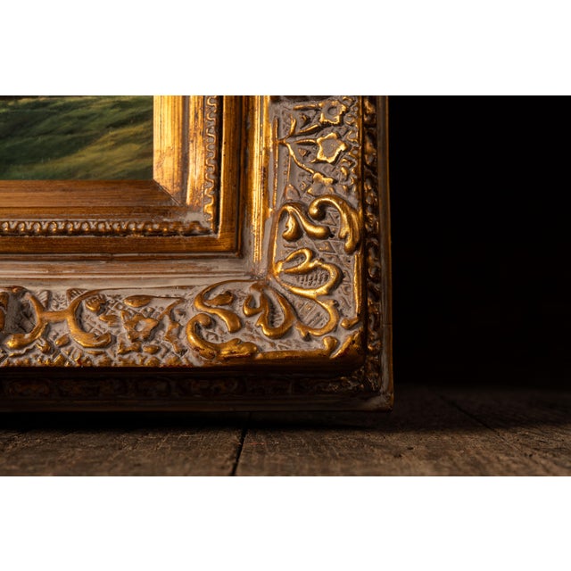 Early 20th Century Early 20th Century Ship at Sea - Going Left | Framed Oil Painting, Signed For Sale - Image 5 of 6