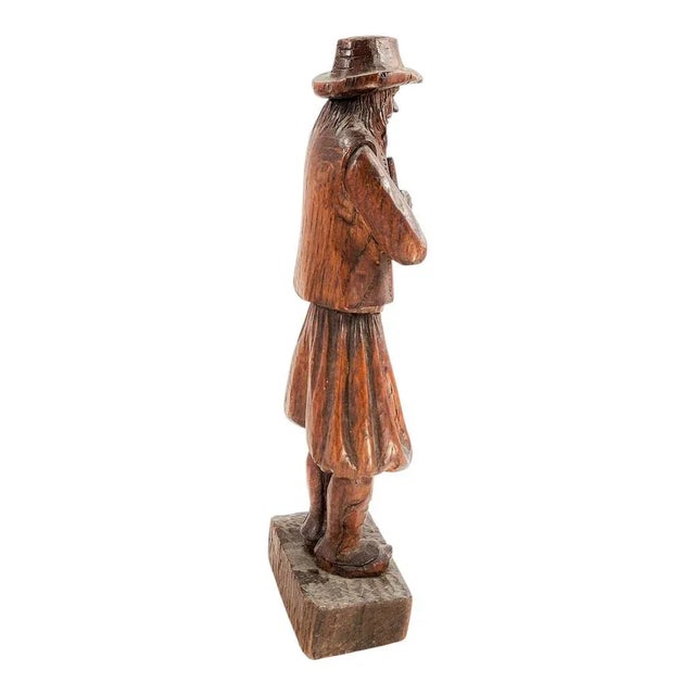 Black Forest Artist, Sculpture of the Pied Piper, 1880s, Oak For Sale - Image 6 of 18